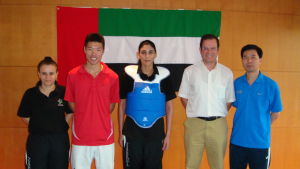 鄭福利帶阿聯公主訓練