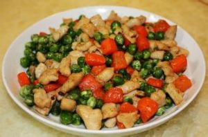 雞米豌豆燴蝦仁 雞米豌豆燴蝦仁