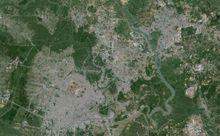 胡志明市衛星圖像