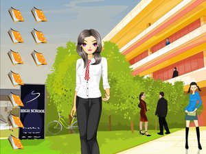 線上玩學生妹換裝小遊戲