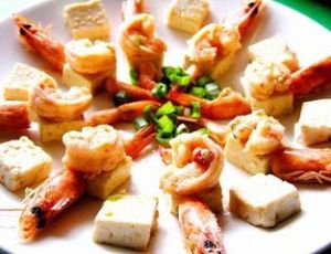 春蝦燒豆腐 春蝦燒豆腐