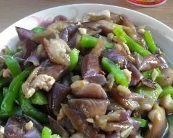 茄子肉絲 茄子肉絲