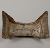 宋柳大吉船形銀錠