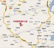 浙江天台山華頂國家森林公園地圖