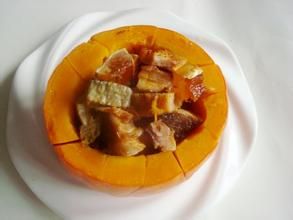 南瓜蒸臘魚 南瓜蒸臘魚