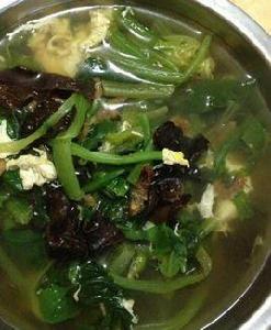 雞蛋肉絲菠菜湯 雞蛋肉絲菠菜湯
