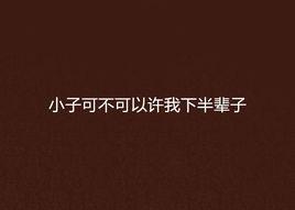 小子可不可以許我下半輩子 小子可不可以許我下半輩子