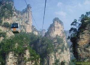 天子山自然保護區——坐纜車