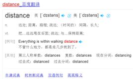 distance[單詞]