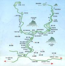 九寨溝旅遊地圖