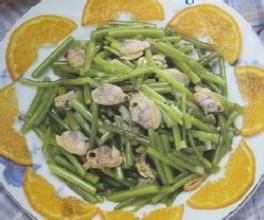 蛤肉炒茼蒿 蛤肉炒茼蒿