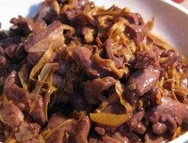 筍乾炒豬心 筍乾炒豬心