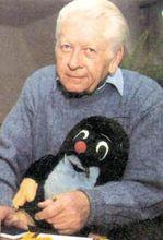 茲德涅克&middot;米勒與他創造的“小鼴鼠”