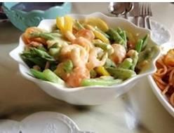 大杏仁時蔬甜蝦沙拉