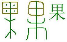 合體象形字“果”