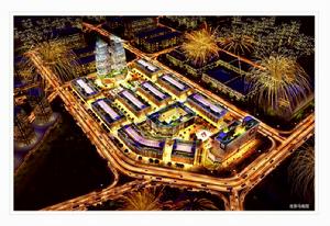 電商園夜景鳥瞰圖