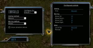 Controls設定控制方式