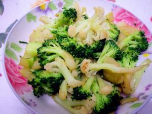 蒜蓉雙色菜花 蒜蓉雙色菜花