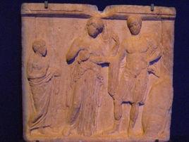 獻給阿瑞斯與阿芙羅狄忒的還原浮雕 獻給阿瑞斯與阿芙羅狄忒的還原浮雕