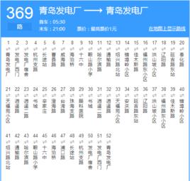 青島公交369路 青島公交369路