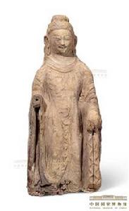 彩塑佛立像 彩塑佛立像