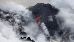 夏威夷火山熔岩