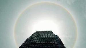 成都上空出現日暈 專家稱與地震無關