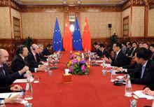 中國國務院總理李克強會晤歐盟首腦