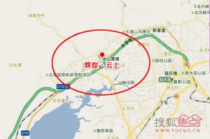 輝煌&middot;雲上樓盤地理位置圖