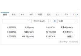 千米每小時 千米每小時