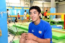 訓練中的白井選手