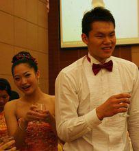 胡美結婚時的照片