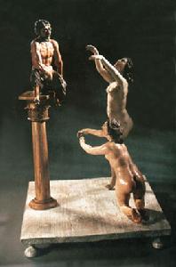 雕塑：誘惑苦行僧