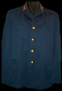 帝國郵政保衛  （Postschaffner）  制服為閉領，領章是1936-1945年式樣，黑色塑膠紐扣在下面。