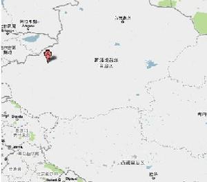 圖中A點即為震中所在地（資料圖片）