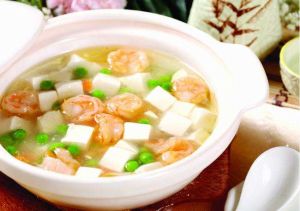 蝦仁豆腐湯