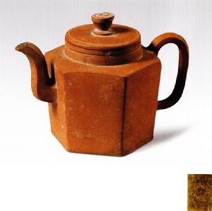 硃砂六方壺 硃砂六方壺