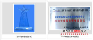 北大青鳥上地軟體園榮譽