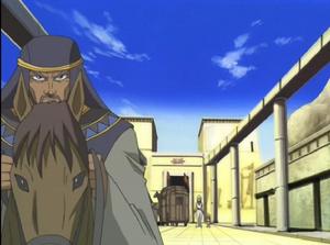 塞特目送父親離開