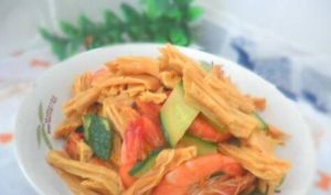 腐竹拌蝦子 腐竹拌蝦子