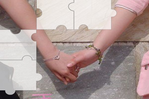 戀人手牽手拼圖 戀人手牽手拼圖