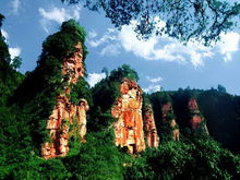 五柱峰丹霞地貌