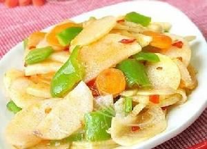 蒜茸辣醬燴山藥 蒜茸辣醬燴山藥