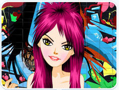 時尚塗鴉女孩 時尚塗鴉女孩