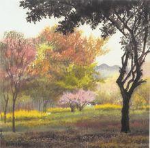 郁風畫作:滿園春色