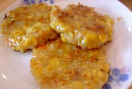 煎玉米餅 煎玉米餅