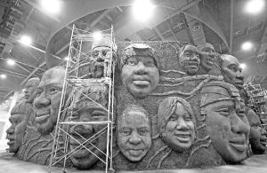 “非洲臉譜”牆 “非洲臉譜”牆