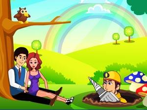 甜蜜小情侶公園之吻 甜蜜小情侶公園之吻