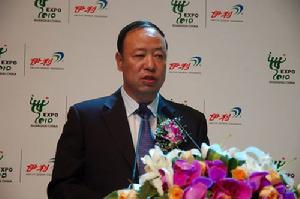 內蒙古自治區政府副主席劉新樂在上海世博會啟動儀式上講話