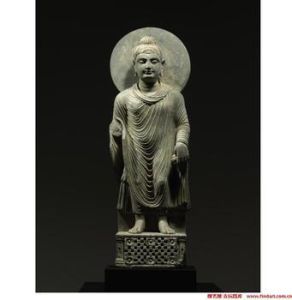 犍陀羅石雕豐收女神像 犍陀羅石雕豐收女神像